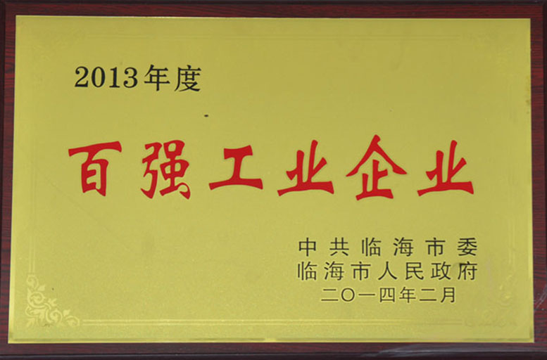 2013年度百强工业企业